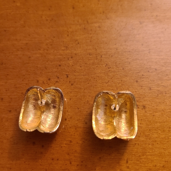 Chunky Gold Plated Earrings - Picture 4 of 5